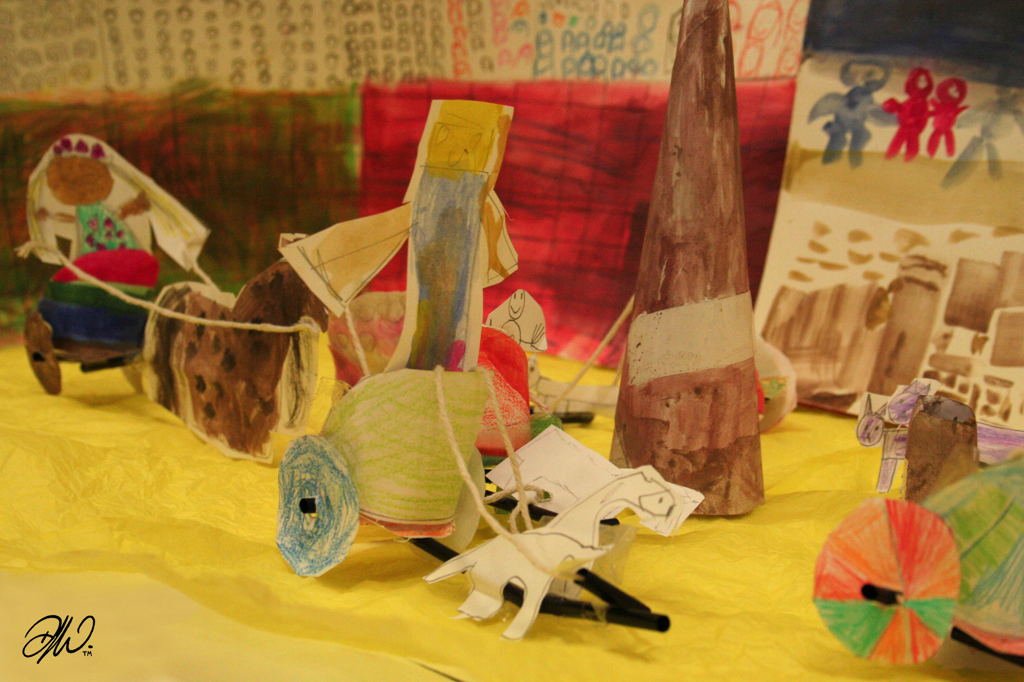 <b>Whinstone Primary School Year 3</b> - Circus Maximus Arena with Illustrated Chariot Models - 3 of 7