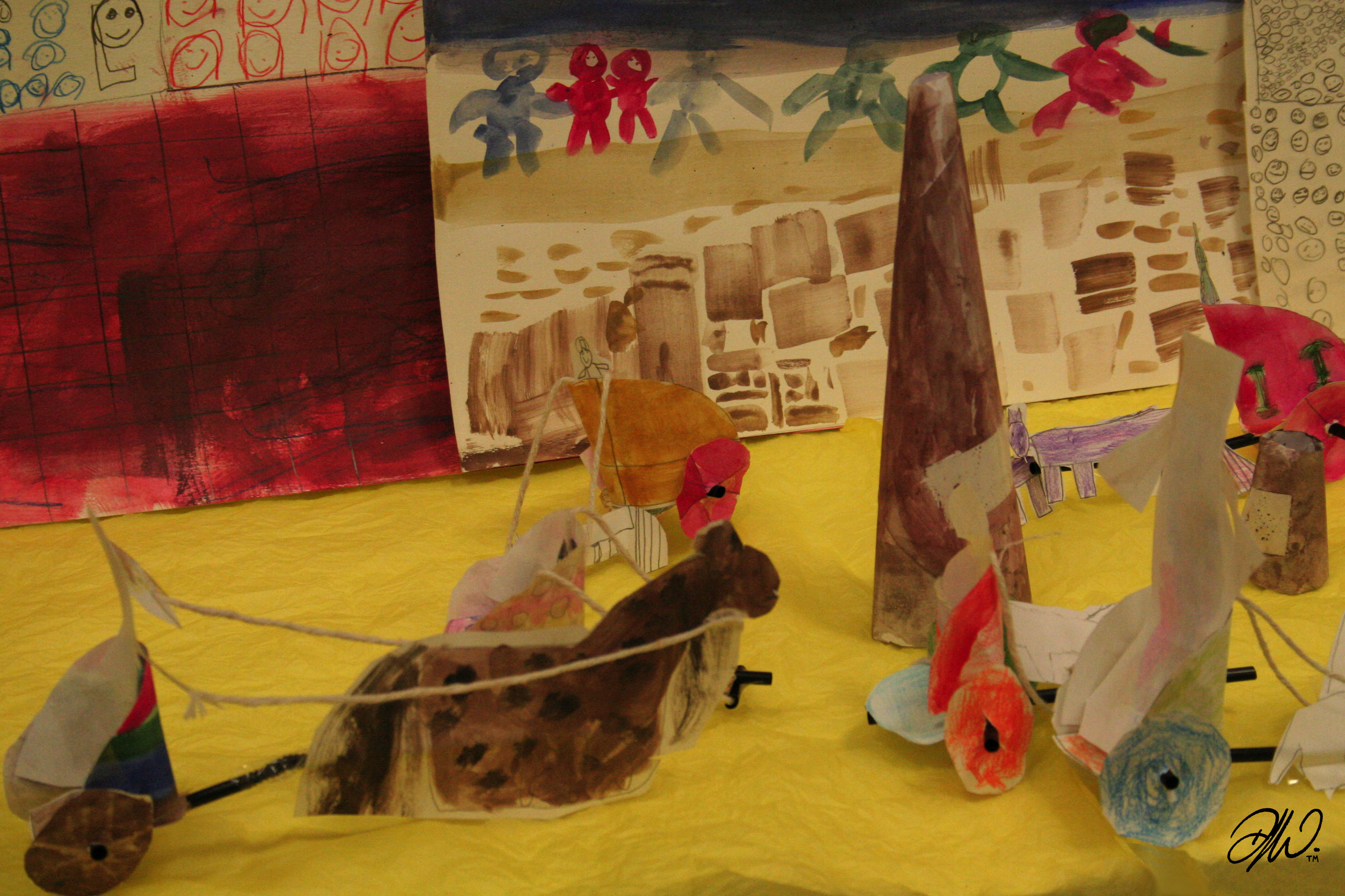 <b>Whinstone Primary School Year 3</b> - Circus Maximus Arena with Illustrated Chariot Models - 7 of 7