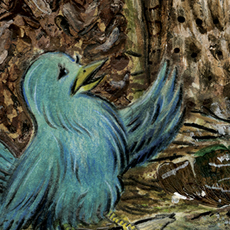 <b>Twitter Bird Gathering</b> - Mixed Media - 1 of 3