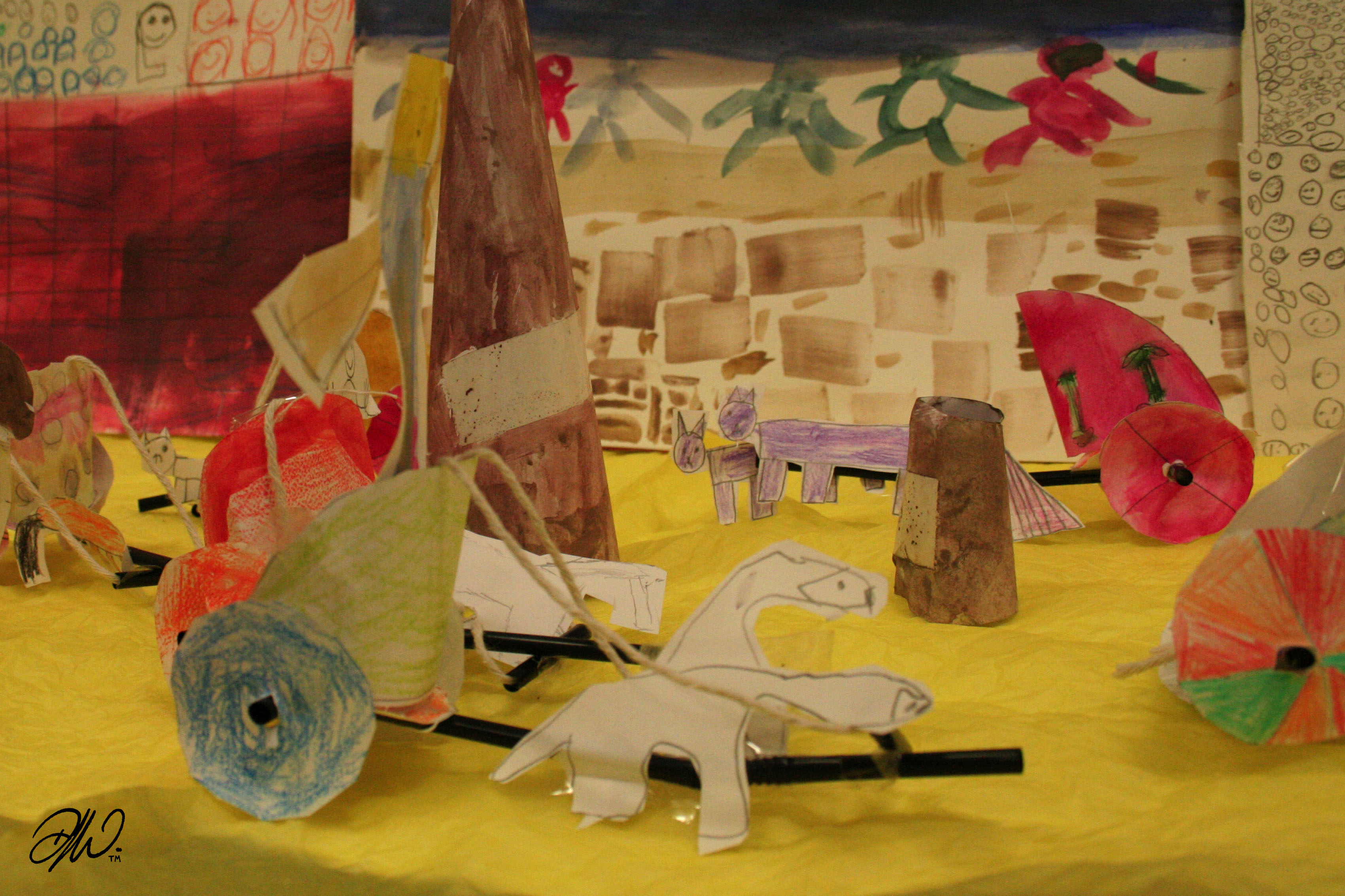 <b>Whinstone Primary School Year 3</b> - Circus Maximus Arena with Illustrated Chariot Models - 4 of 7